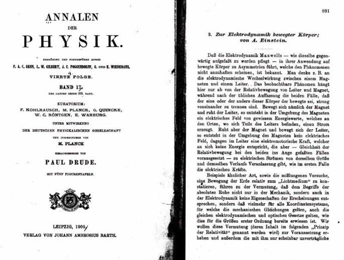 albert einstein scientific papers